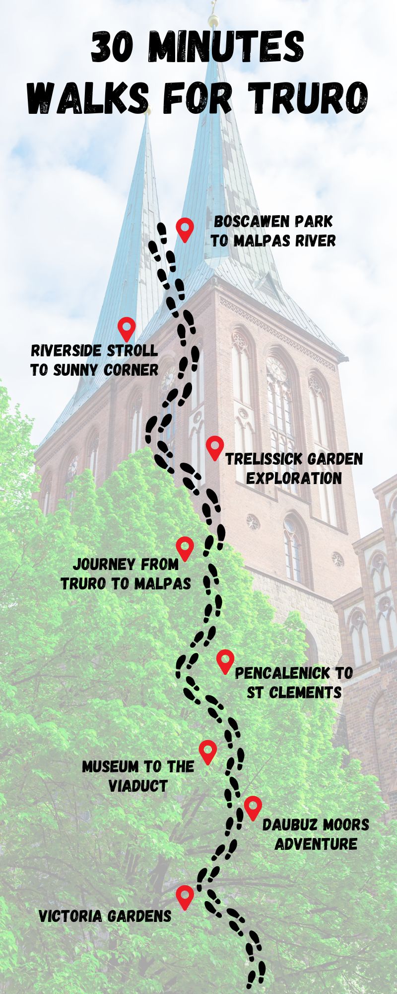 30 Minutes Walks for Truro infograpgic