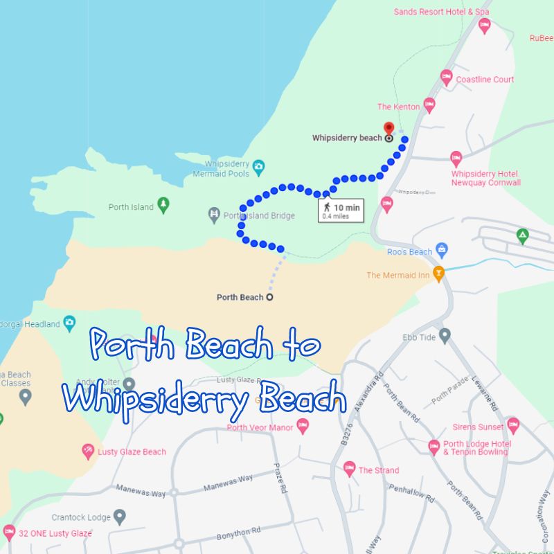 Porth Beach to Whipsiderry Beach
