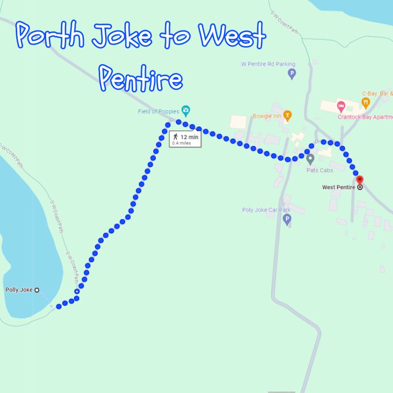 Porth Joke to West Pentire